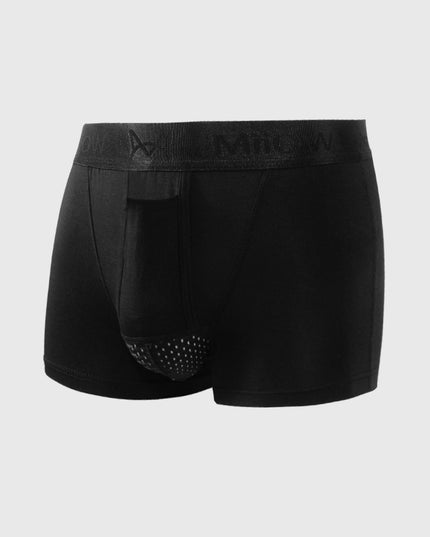 Men's 3 Pack Boxer Shorts with Front Pouch
