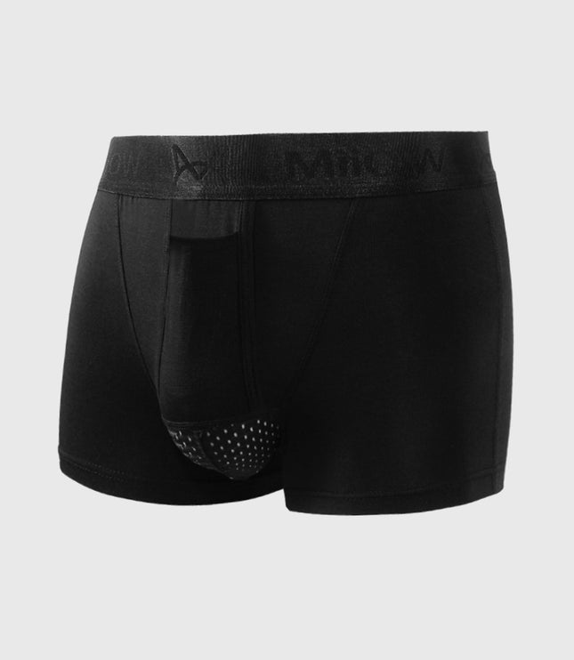 Men's 3 Pack Boxer Shorts with Front Pouch