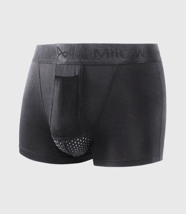 Men's 3 Pack Boxer Shorts with Front Pouch