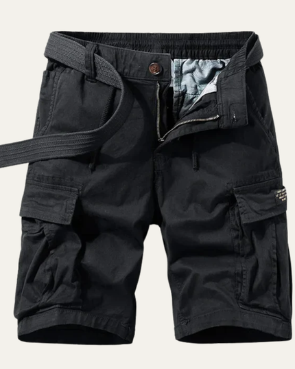 Shorts cargo d'été pour homme, multi-poches, longueur genou, coupe décontractée