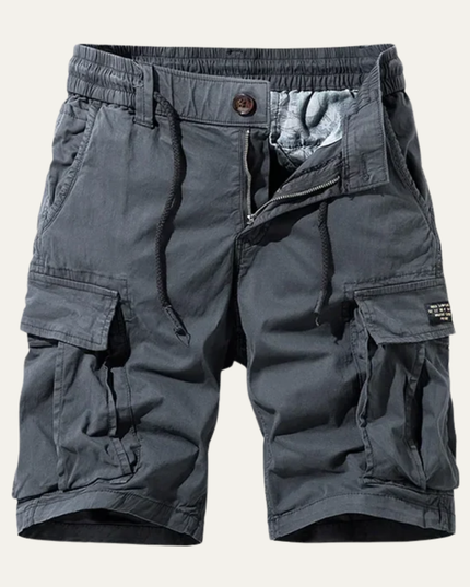 Shorts cargo d'été pour homme, multi-poches, longueur genou, coupe décontractée
