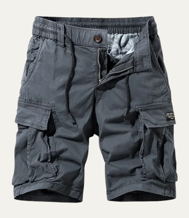 Shorts cargo d'été pour homme, multi-poches, longueur genou, coupe décontractée
