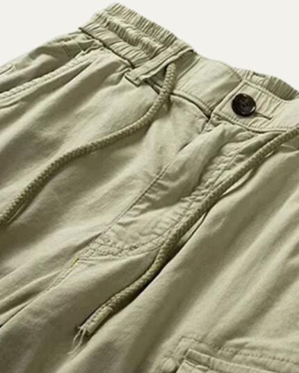 Shorts cargo d'été pour homme, multi-poches, longueur genou, coupe décontractée
