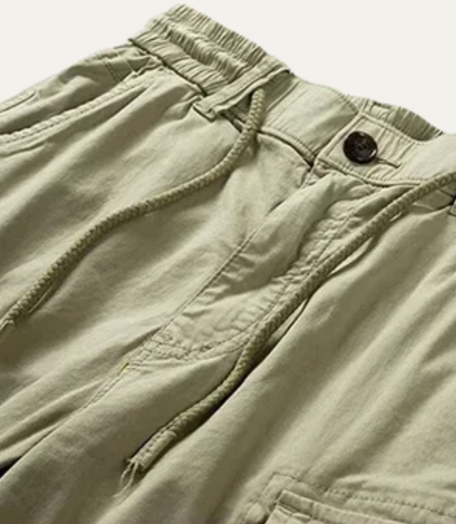 Shorts cargo d'été pour homme, multi-poches, longueur genou, coupe décontractée
