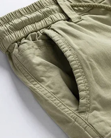 Shorts cargo d'été pour homme, multi-poches, longueur genou, coupe décontractée