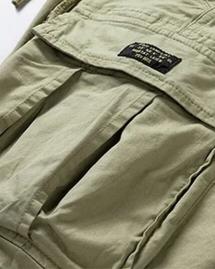 Shorts cargo d'été pour homme, multi-poches, longueur genou, coupe décontractée