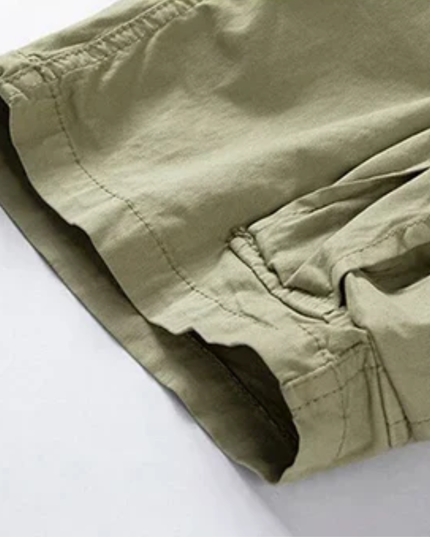 Shorts cargo d'été pour homme, multi-poches, longueur genou, coupe décontractée