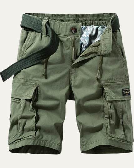 Shorts cargo d'été pour homme, multi-poches, longueur genou, coupe décontractée