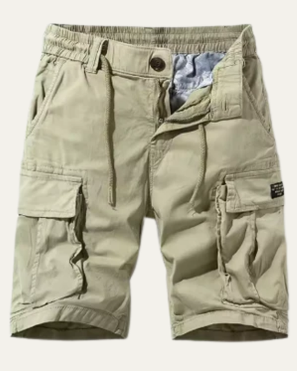 Shorts cargo d'été pour homme, multi-poches, longueur genou, coupe décontractée