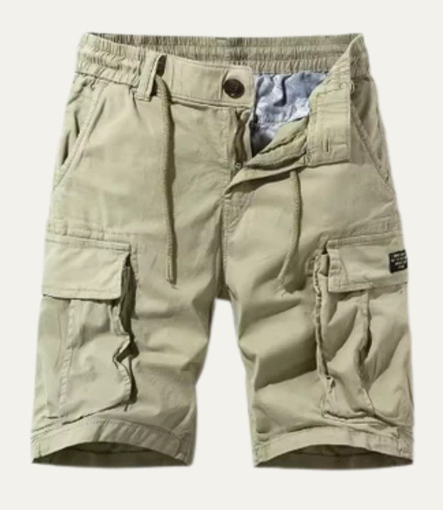 Shorts cargo d'été pour homme, multi-poches, longueur genou, coupe décontractée