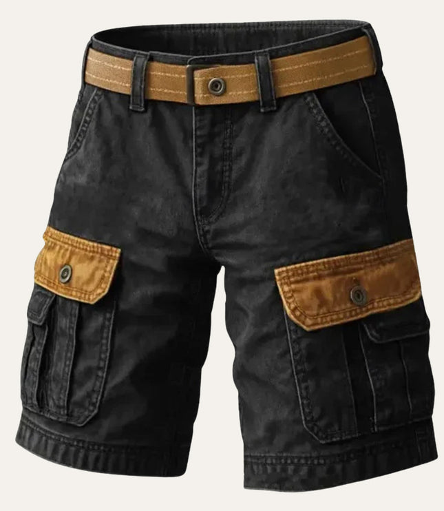 Shorts cargo utilitaires d'été pour homme, multi-poches, longueur genou