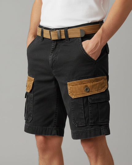 Shorts cargo utilitaires d'été pour homme, multi-poches, longueur genou