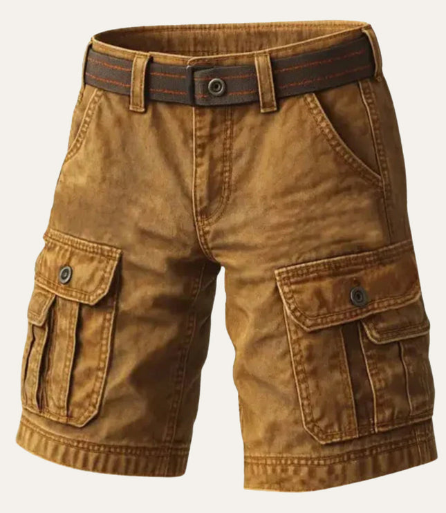 Shorts cargo utilitaires d'été pour homme, multi-poches, longueur genou