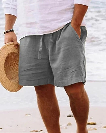 Shorts d'été décontractés longueur genou pour hommes, coupe ample