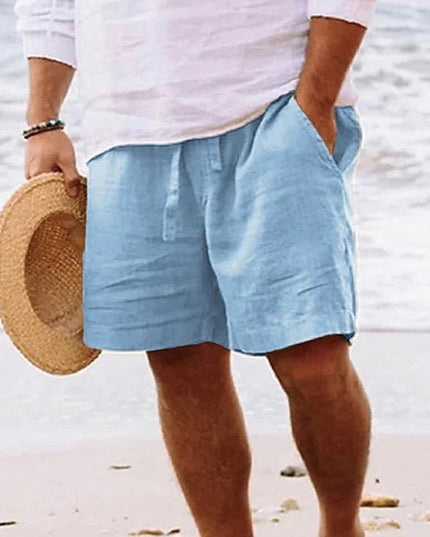 Shorts d'été décontractés longueur genou pour hommes, coupe ample