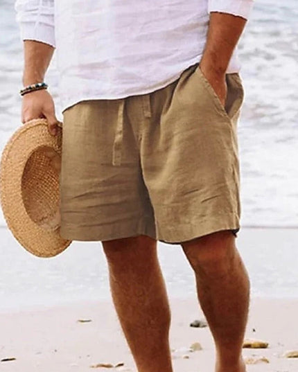 Shorts d'été décontractés longueur genou pour hommes, coupe ample