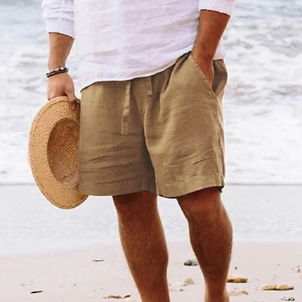 Shorts d'été décontractés longueur genou pour hommes, coupe ample