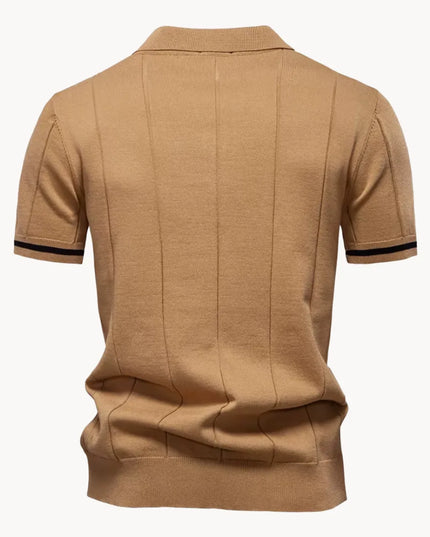 Polo d'été décontracté pour homme à manches courtes en maille