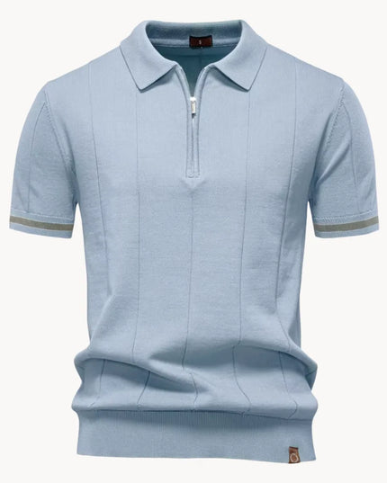 Polo d'été décontracté pour homme à manches courtes en maille