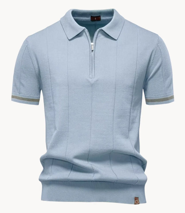 Polo d'été décontracté pour homme à manches courtes en maille