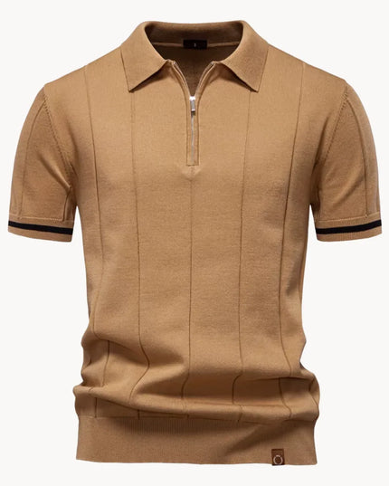 Polo d'été décontracté pour homme à manches courtes en maille