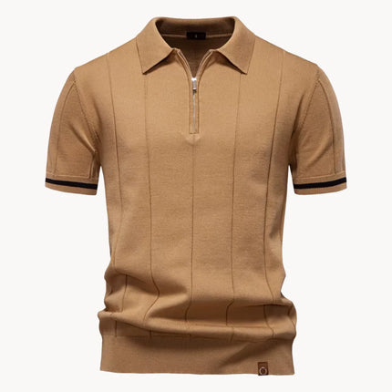 Polo d'été décontracté pour homme à manches courtes en maille