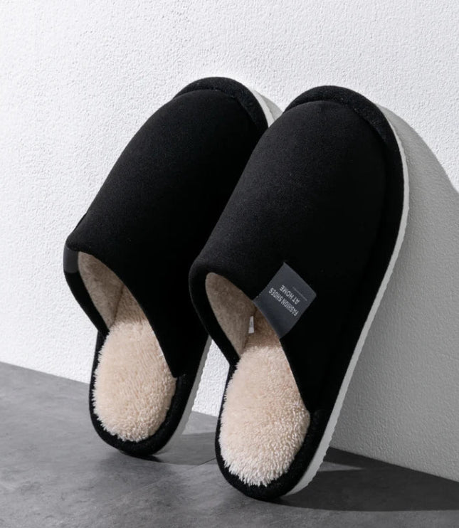 Men's Closed Toe Mule Slippers with Plush Lining