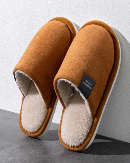 Men's Closed Toe Mule Slippers with Plush Lining