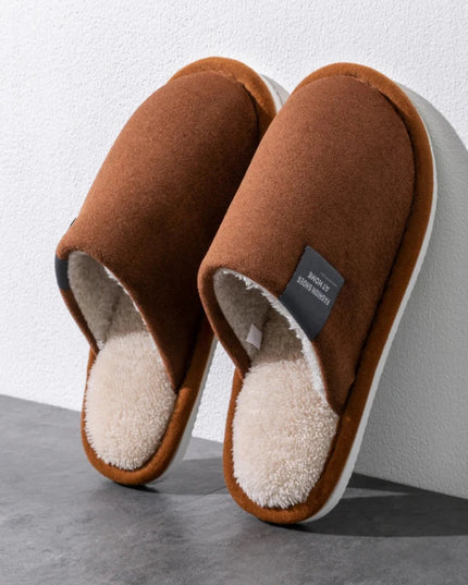 Men's Closed Toe Mule Slippers with Plush Lining