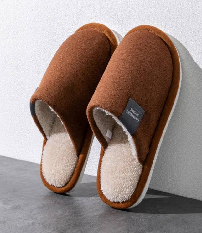 Men's Closed Toe Mule Slippers with Plush Lining