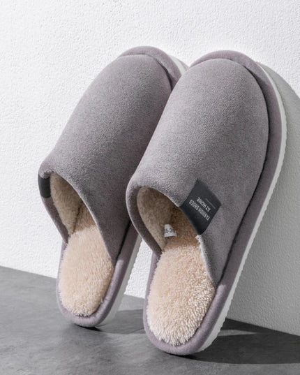 Men's Closed Toe Mule Slippers with Plush Lining