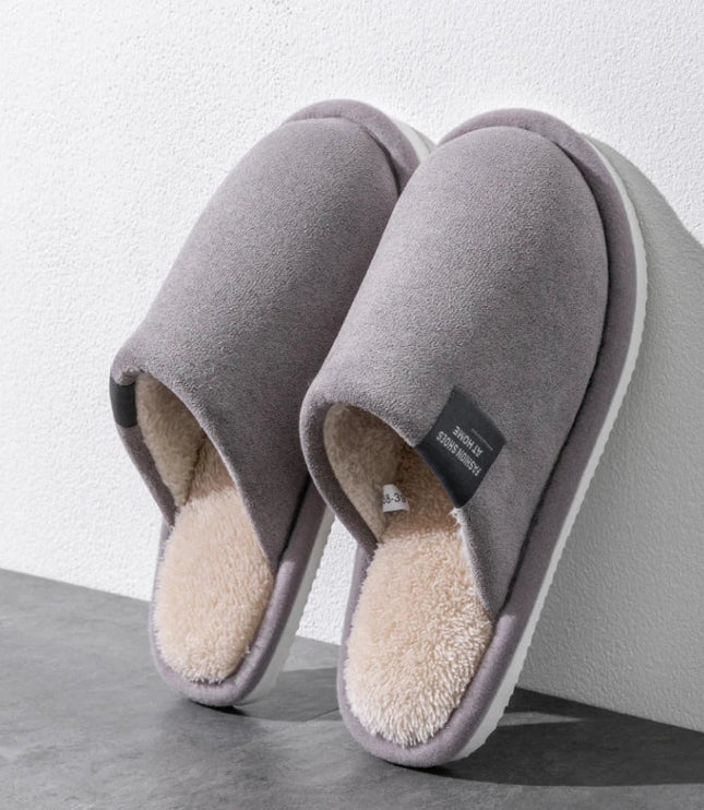 Men's Closed Toe Mule Slippers with Plush Lining