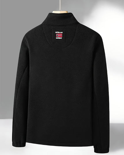 Men's Contrast-Lined Full Zip Fleece Jacket