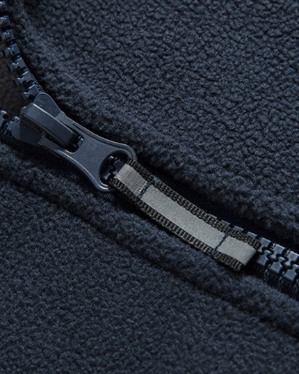 Men's Contrast-Lined Full Zip Fleece Jacket