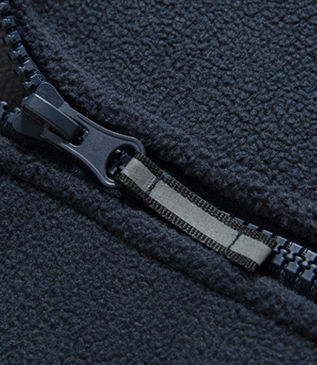 Men's Contrast-Lined Full Zip Fleece Jacket