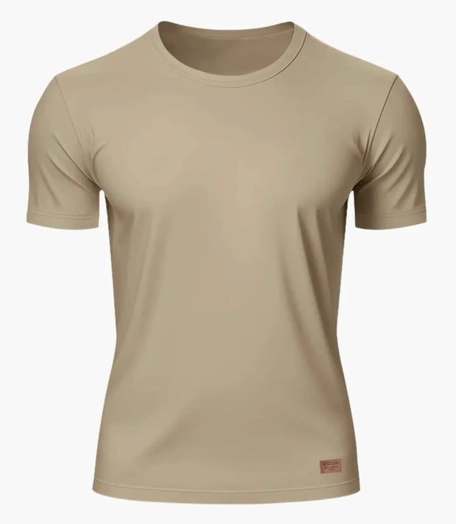 T-shirt de sport à manches courtes et col rond pour homme, tee-shirt actif