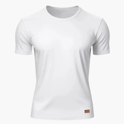 T-shirt de sport à manches courtes et col rond pour homme, tee-shirt actif