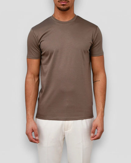 T-shirt d'été décontracté pour homme à manches courtes et col rond