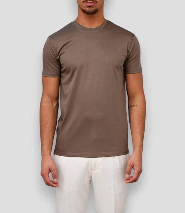 T-shirt d'été décontracté pour homme à manches courtes et col rond