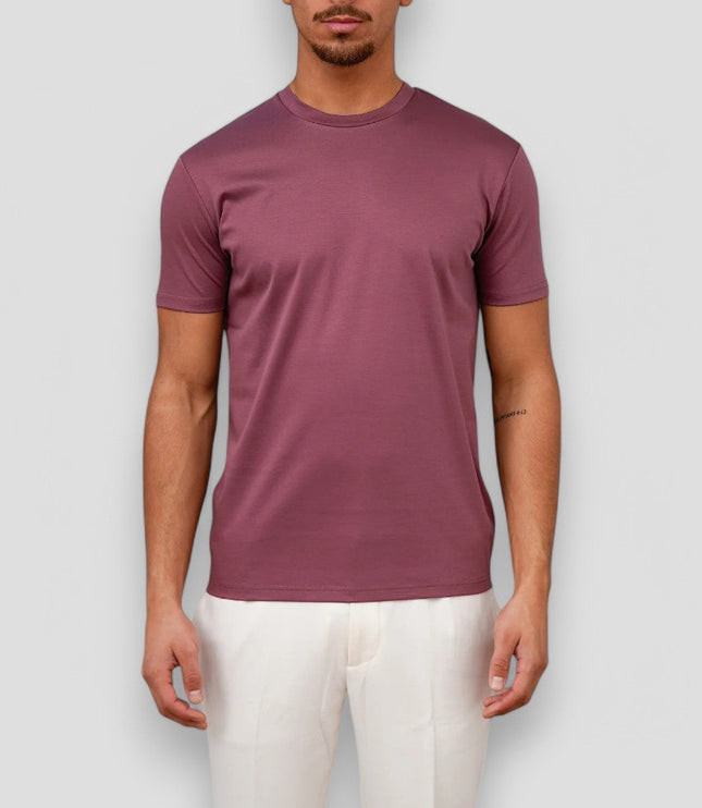 T-shirt d'été décontracté pour homme à manches courtes et col rond