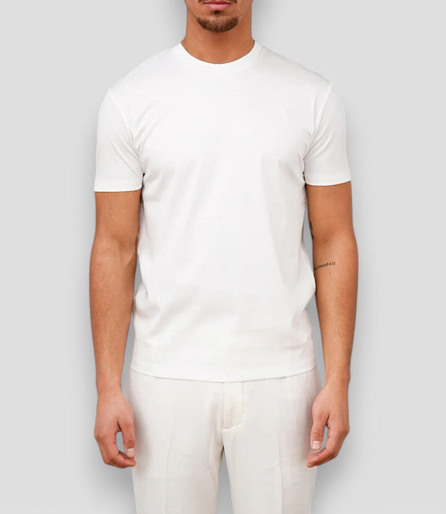 T-shirt d'été décontracté pour homme à manches courtes et col rond