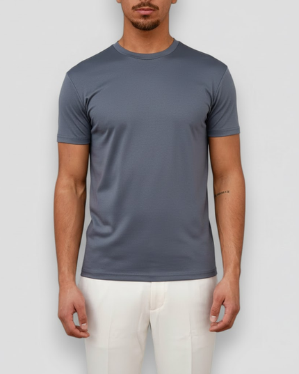 T-shirt d'été décontracté pour homme à manches courtes et col rond