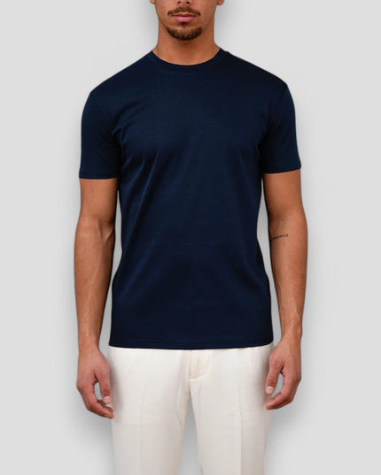 T-shirt d'été décontracté pour homme à manches courtes et col rond
