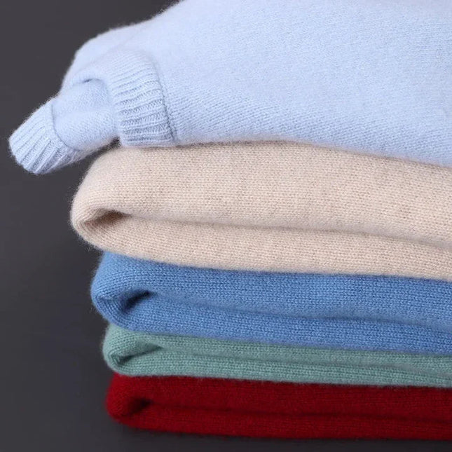 Men's Crew Neck Straight Cut Fine Knitted Jumper