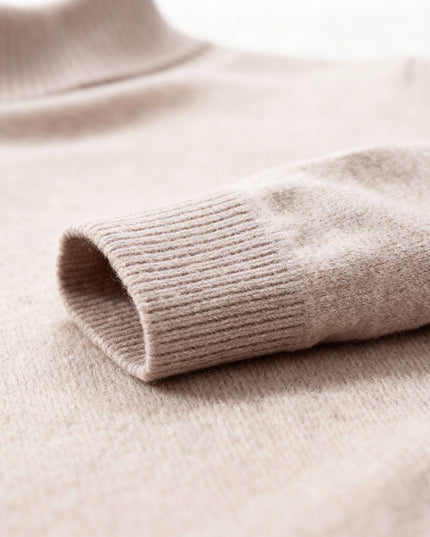 Men's Folded Roll Neck Fine Knitted Jumper