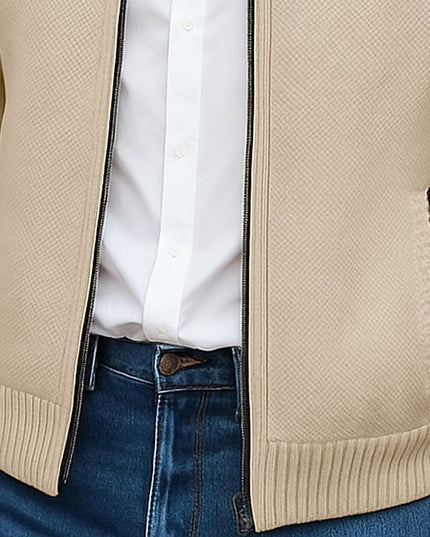 Sawyer | Stand-Collar Zip Cardigan