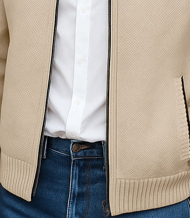 Sawyer | Stand-Collar Zip Cardigan