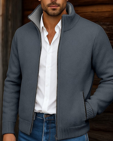 Sawyer | Stand-Collar Zip Cardigan