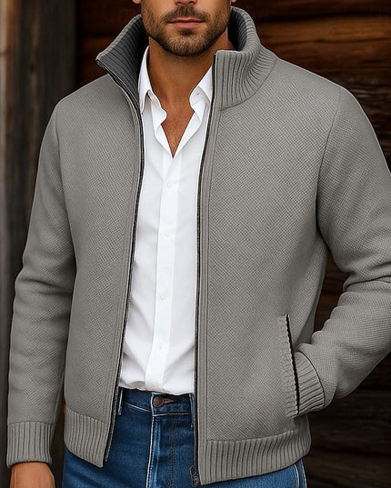 Sawyer | Stand-Collar Zip Cardigan