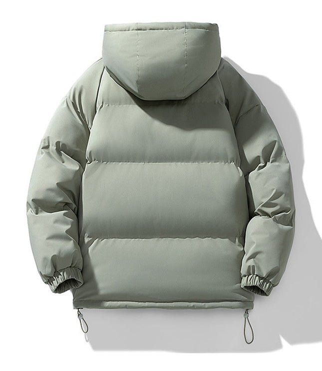 Men's Gathered Cuff Matte Puffer Jacket